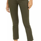 Calça jeans feminina Vigoss Olive Coated com perna reta, verde, tamanho 29W-26G