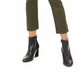 Calça jeans feminina Vigoss Olive Coated com perna reta, verde, tamanho 29W-26G