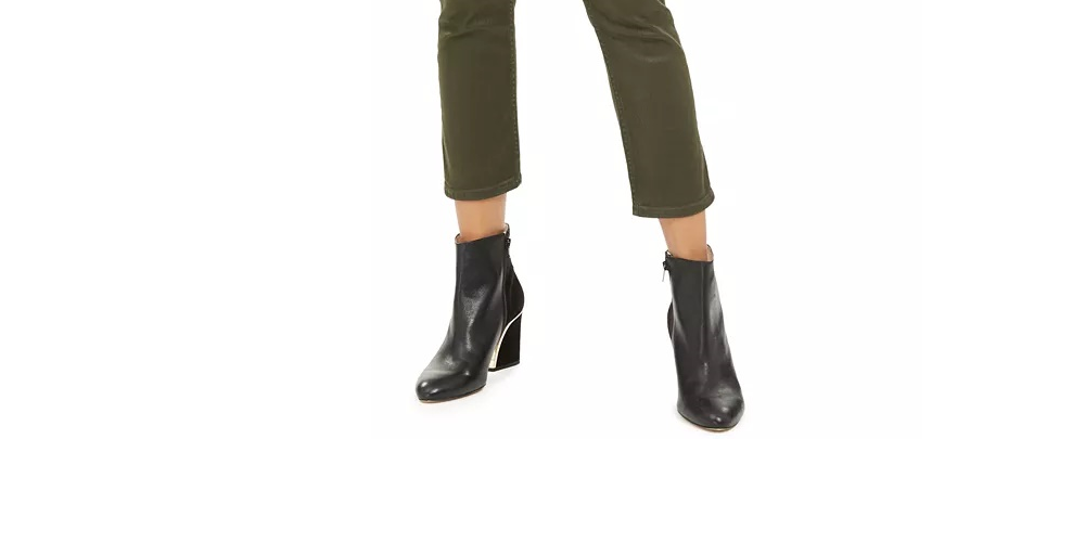 Calça jeans feminina Vigoss Olive Coated com perna reta, verde, tamanho 29W-26G