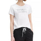Camiseta Levi's Feminina Perfect Logo Manga Curta Gola Redonda Preta Tamanho X-G