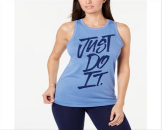 Camiseta regata Nike Dri-FIT Just Do It Training feminina, branca, tamanho pequeno