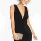 Vestido B Darlin Juniors com decote profundo e costas abertas, preto, tamanho 11/12