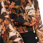 INC International Concepts Blusa camponesa franzida feminina, preta, tamanho pequeno