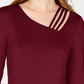 INC International Concepts Top feminino com recortes, tamanho X-S