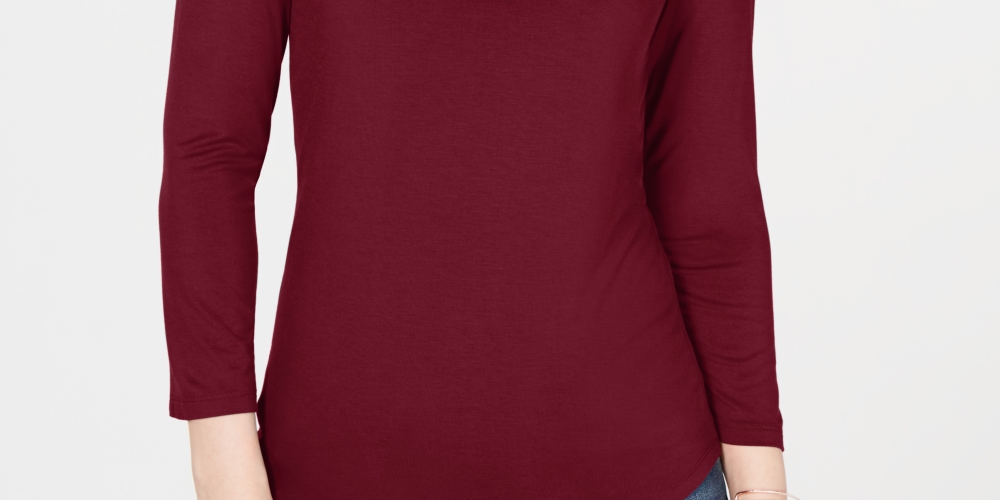 INC International Concepts Top feminino com recortes, tamanho X-S