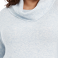 Suéter feminino plus size com gola careca e acabamento em malha waffle, estilo &amp; co, azul, tamanho 3X