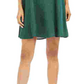 Robbie Bee Vestido de noite feminino sem mangas, gola alta, acima do joelho, ajuste evasê, verde, tamanho 14, pequeno