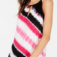 INC International Concepts Top Halter Tie-Dyed Feminino Preto Tamanho Grande