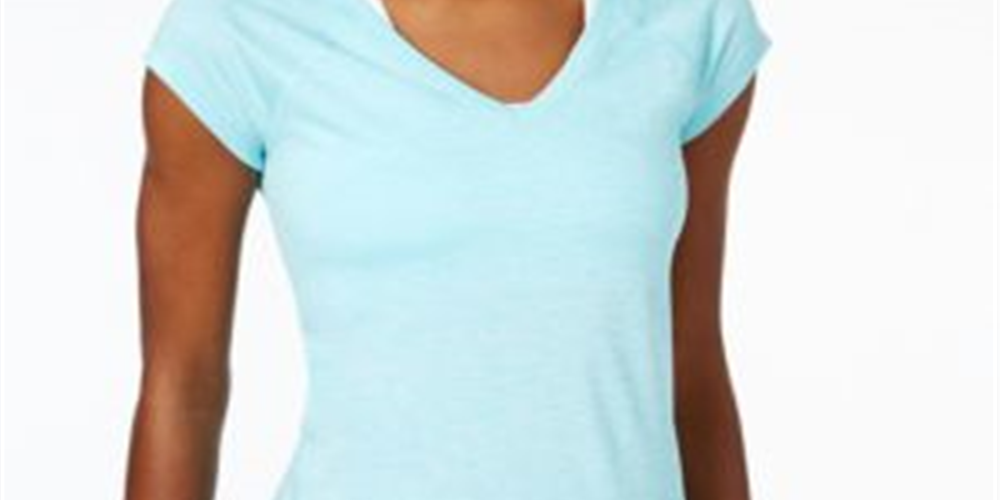 Camiseta feminina Ideology para corrida e fitness, verde, tamanho pequeno