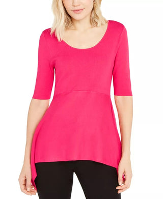 Suéter Alfani Feminino com Bainha de Lenço Vermelho Tamanho X-G