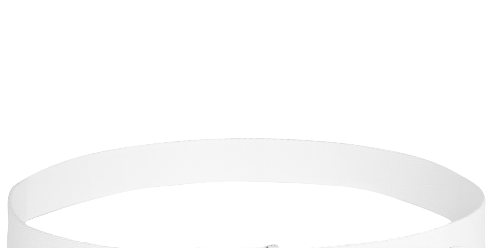 Cinto ajustável de tecido Attack Life masculino, branco, tamanho 44