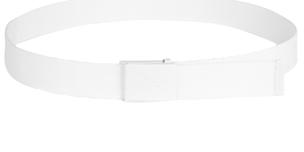 Cinto ajustável de tecido Attack Life masculino, branco, tamanho 44