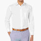 Camisa social clássica masculina Club Room Big &amp; Tall Regular Fit, branca, tamanho 17