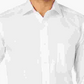 Camisa social clássica masculina Club Room Big &amp; Tall Regular Fit, branca, tamanho 17