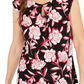 Regata feminina Kasper com estampa floral e decote vazado, rosa, tamanho PS