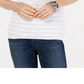 INC International Concepts Top Halter Feminino com Decote Ilusão Branco Tamanho XL