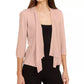 Cardigan feminino Alfani com frente aberta e drapeado, rosa, tamanho extrapequeno