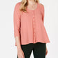 Blusa feminina estilo swing laranja tamanho PS