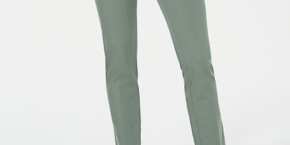 Calça feminina Charter Club Newport Tummy Control Slim Fit, verde, tamanho 14