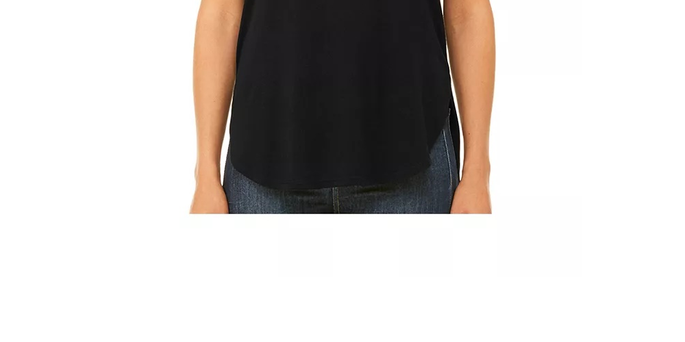 Camiseta regata feminina La Pop Art Premium Word Art Flowy - Esqueleto de dinossauro T-Rex, preta, tamanho XX-G