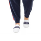Calça jogger feminina Tommy Hilfiger Sport Plus Velour Varsity com painel preto, tamanho 2X
