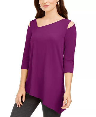 Blusa Alfani Feminina com Recorte Assimétrico Rosa Tamanho P