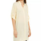 Camisa túnica feminina Alfani Roll-Tab amarela tamanho X-G