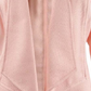 Jaqueta feminina Anne Klein com textura drapeada frontal, rosa, tamanho médio