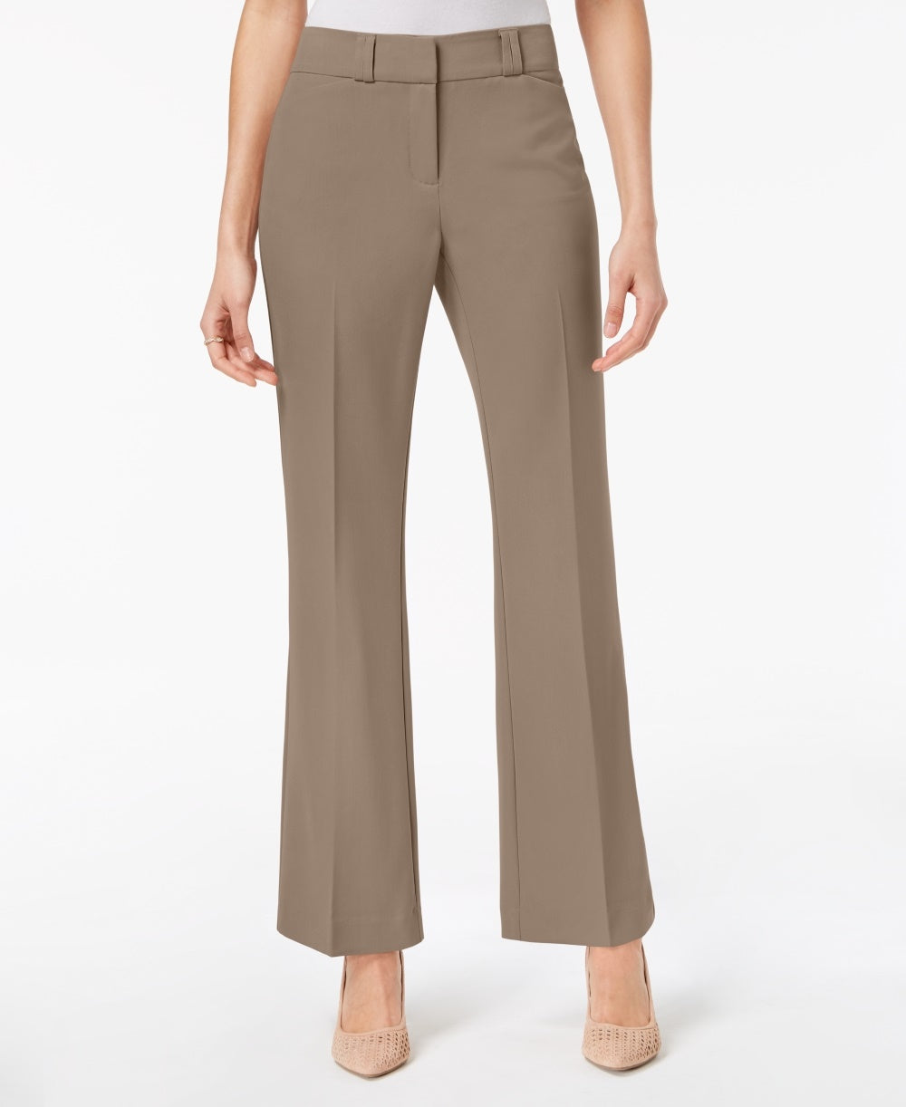 Calça Alfani Curvy Bootcut Feminina Marrom Tamanho 16