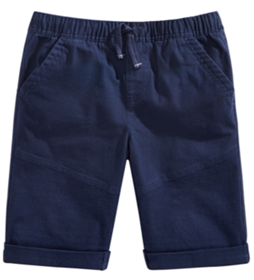 Epic Threads Big Boy's Shorts Motociclista em Sarja Elástica com Cordão Azul Marinho Tamanho G
