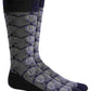 Meias de cano alto confortáveis ​​Alfani Turtle Knit para homens, pretas, tamanho regular