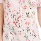 Camiseta feminina Karen Scott de algodão com estampa floral, rosa, tamanho pequeno