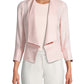 Blazer feminino Anne Klein rosa liso tamanho extragrande