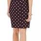 Vestido tubinho com babados e bolinhas Connected Feminino Roxo Tamanho 12 Petite