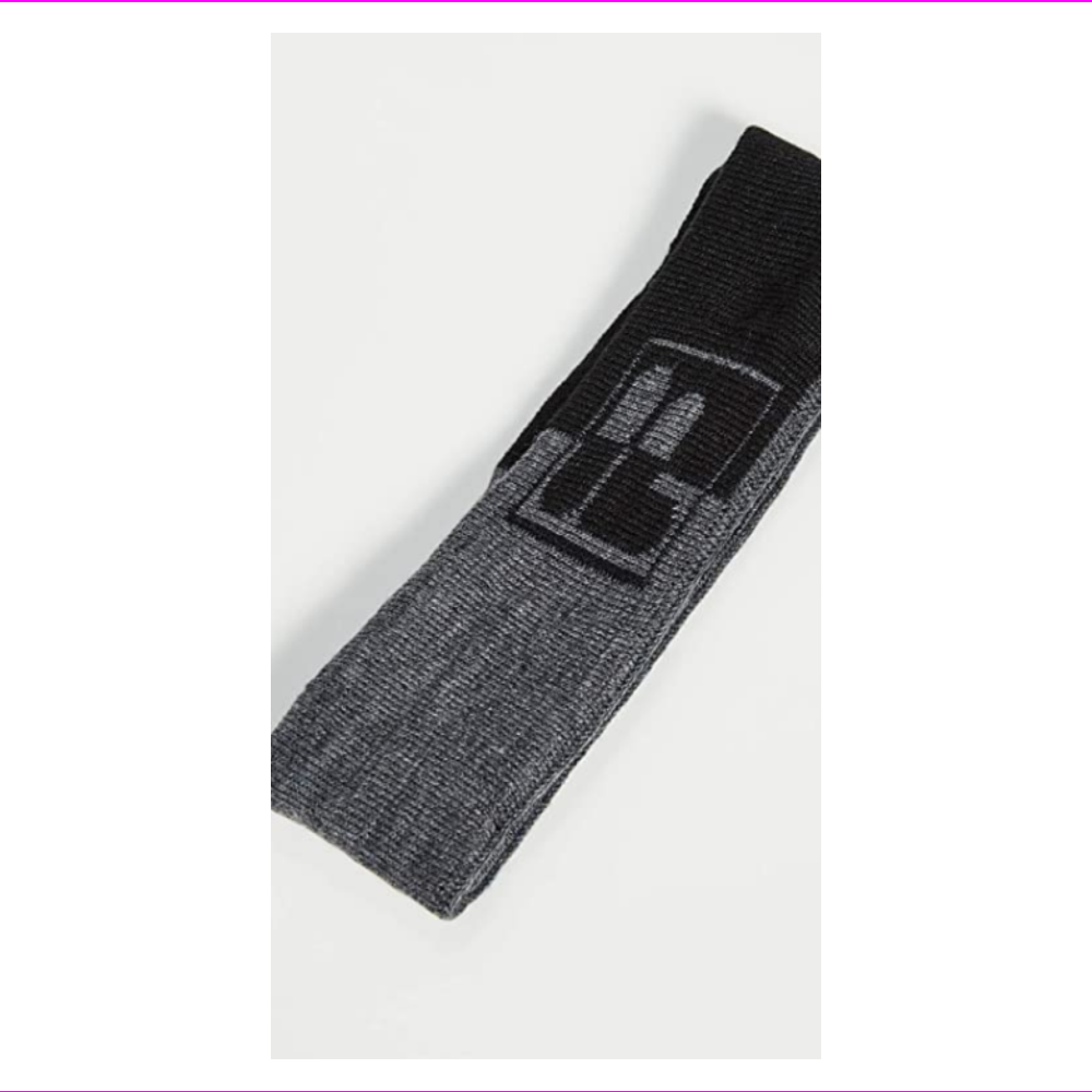 Faixa de cabeça reversível de malha masculina Fila cinza tamanho regular