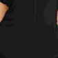 Camiseta feminina Bar III Plus Size com decote em V e manga comprida, preta, tamanho 1X