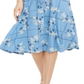 Vestido de malha MIDI com estampa floral feminino Charter Club, azul, tamanho M