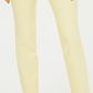 Calças femininas Charter Club Cambridge Skinny Pull-On com controle de barriga, comprimentos regular e curto, amarelas, tamanho 8