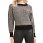 Suéter feminino metálico com manga dolman Bar III, preto, tamanho XX-G