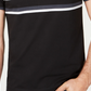 Camiseta Alfani Masculina Texturizada Colorblock com Gola V Cinza Tamanho Médio