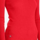 Suéter Ralph Lauren Feminino Vermelho com Canelado e Manga Longa, Gola Alta, Tamanho XXG