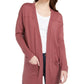 Cardigan feminino estilo &amp; co rosa tamanho extrapequeno