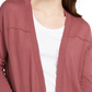 Cardigan feminino estilo &amp; co rosa tamanho extrapequeno