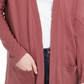 Cardigan feminino estilo &amp; co rosa tamanho extrapequeno