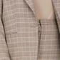 Bar III Blazer xadrez feminino plus size moderno com um botão, bege-cáqui, tamanho pequeno e pequeno