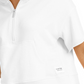Calvin Klein Performance Moletom com capuz curto com zíper de um quarto feminino, branco, tamanho X-G