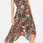 Vestido feminino sem mangas estampado animal/floral da INC International Concepts, tamanho 12