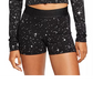 Top curto Nike Night Fitness Training feminino, preto, tamanho extragrande