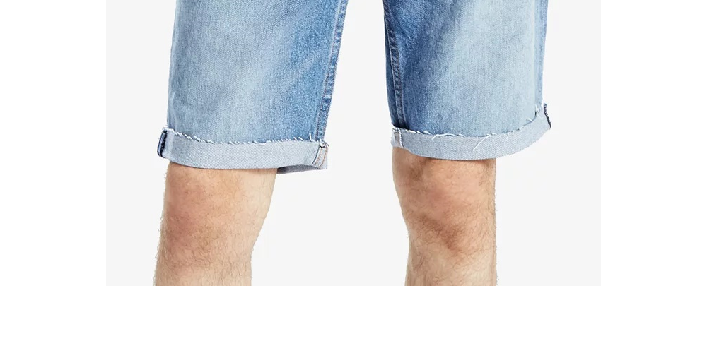 Shorts Levi's 511 Slim Cutoff Masculino Azul Tamanho 38