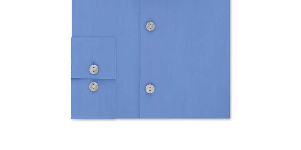 Camisa social masculina Kenneth Cole Reaction Slim Fit All Day Flex Performance Stretch Solid Azul Tamanho 15,5 x 34 x 35